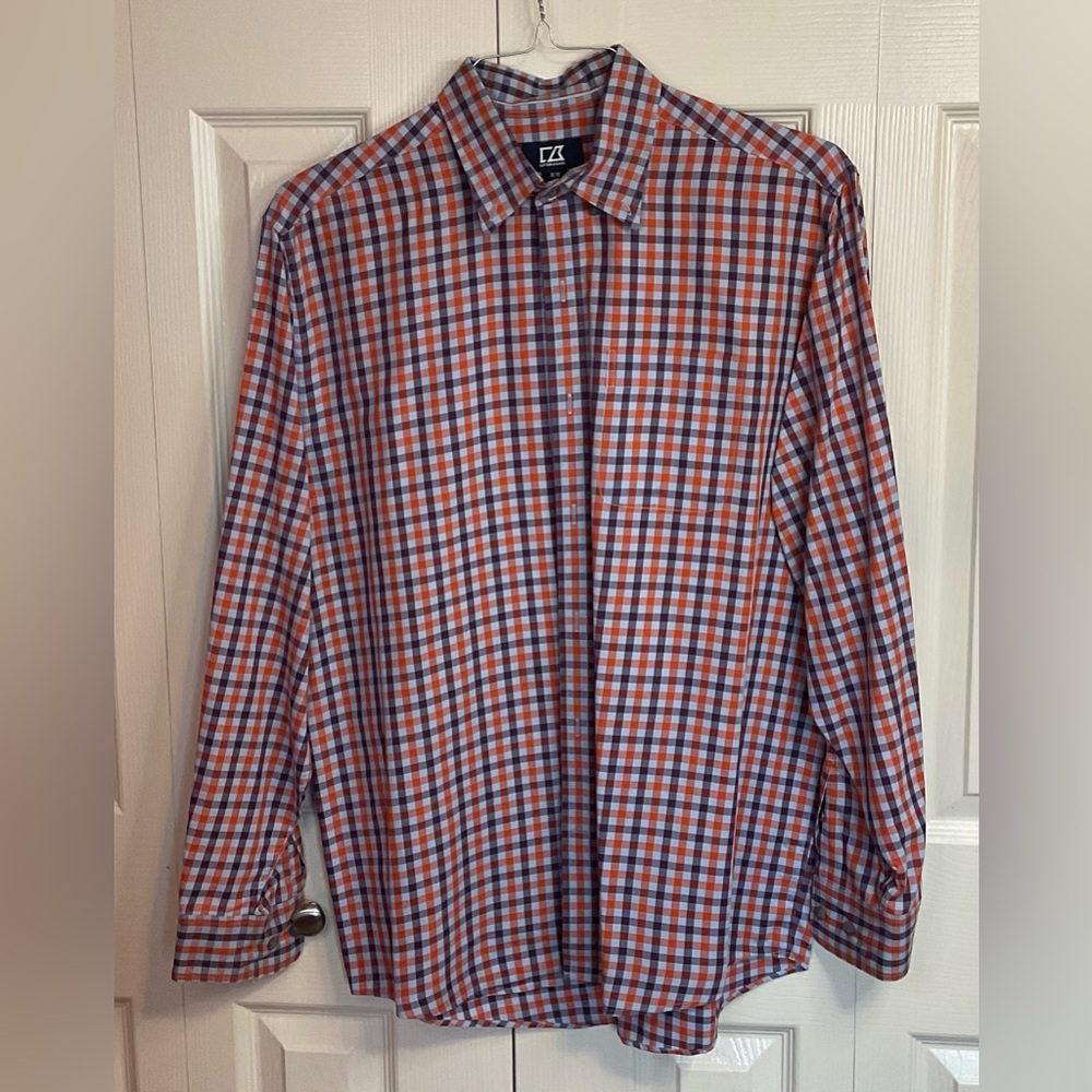 Men’s Cutter & Buck Wrinklele Resistant Long Sleeve Dress Shirt